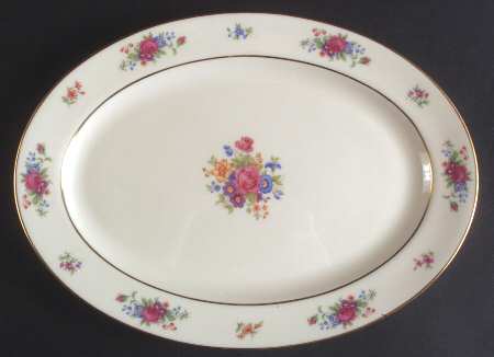Lenox Rose 14" Oval Serving Platter by Lenox