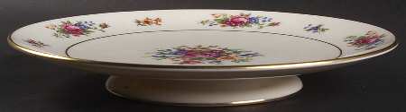 Lenox Rose Large Footed Sandwich Plate