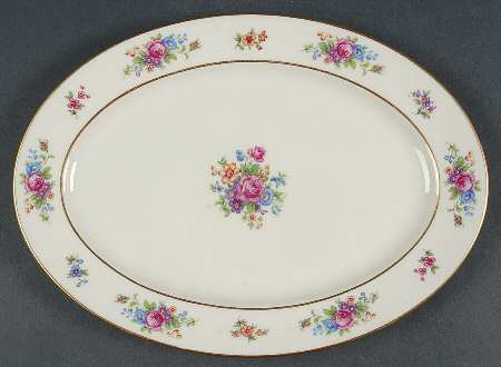 Lenox Rose 13" Oval Serving Platter