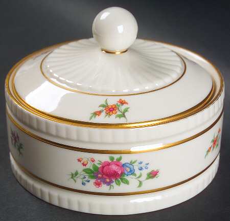 Lenox Rose Powder Box with Lid