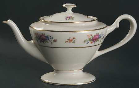 Lenox Rose Shape 742 Small Teapot & Lid