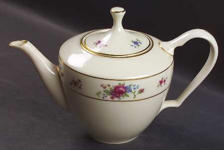 Lenox Rose Teapot & Lid by Lenox