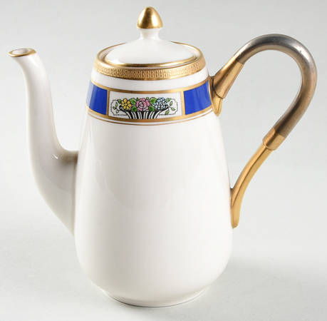 M71 Chinese Blue Individual Coffee Pot & Lid