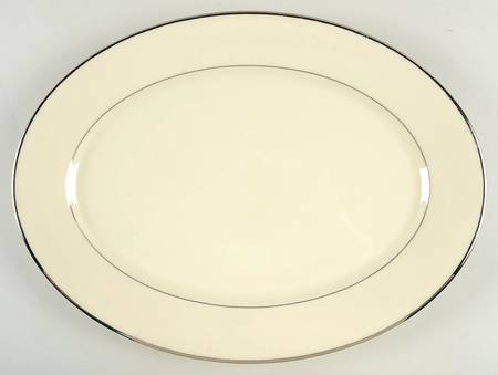 Maywood (No Design) 13" Oval Serving Platter