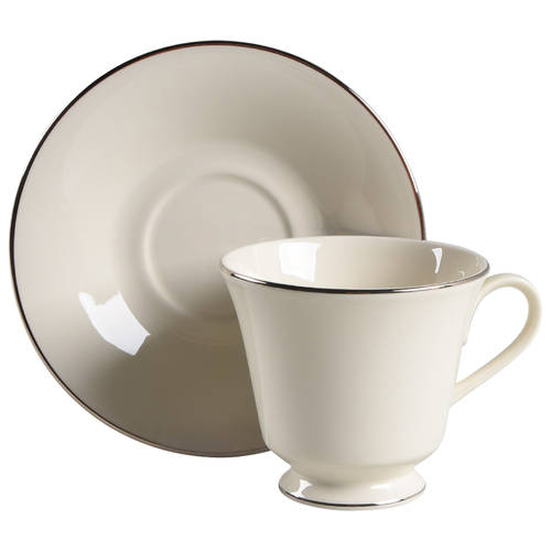 Maywood (No Design) Footed Cup & Saucer Set