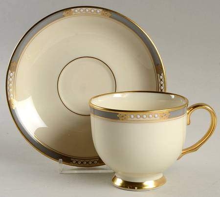 McKinley Footed Cup & Saucer Set
