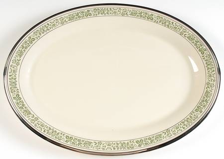 Memoir 17" Oval Serving Platter by Lenox