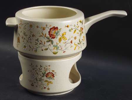 Merriment Fondue Pot Open with Warmer Stand by Lenox