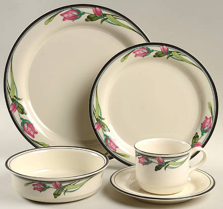Midnight Blossoms 5 Piece Place Setting by Lenox