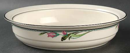 Midnight Blossoms 9" Round Vegetable Bowl by Lenox
