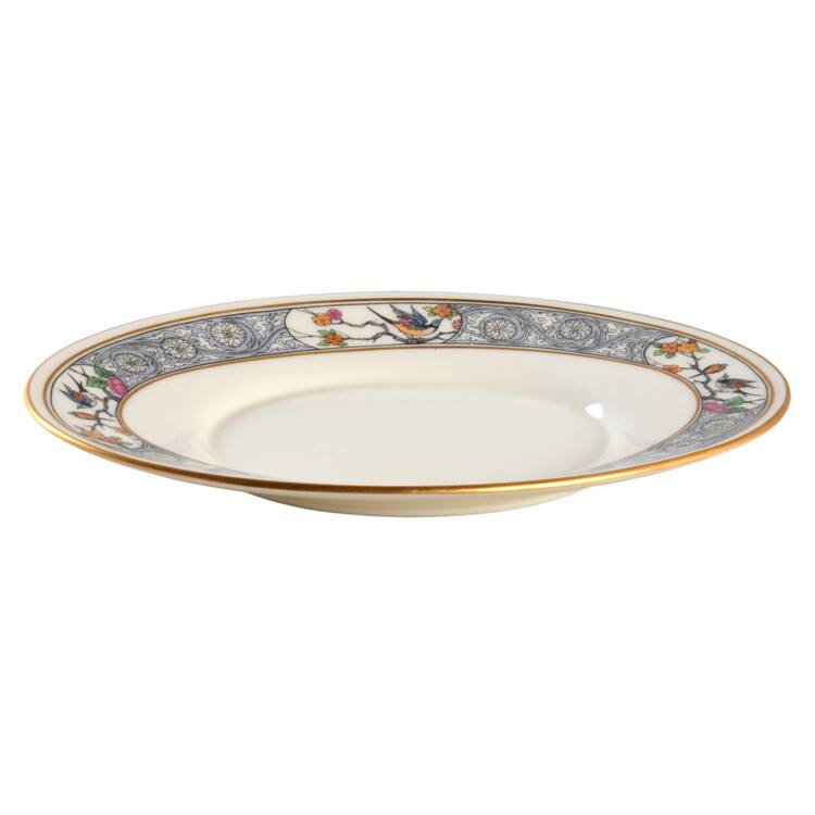 Ming-Birds (Older, Cream, Black Green Stamp) Underplate for Gravy Boat