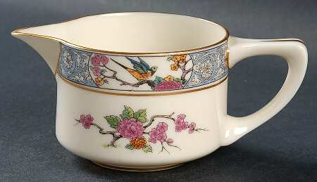 Ming-Birds (Older, Cream, Black Green Stamp) Shape 1692 Creamer