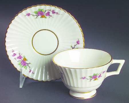 Ming Temple Footed Cup & Saucer Set
