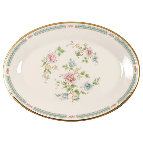 Morning Blossom 13" Oval Serving Platter
