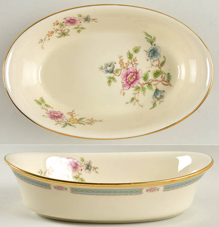 Morning Blossom 8" Oval Vegetable Bowl