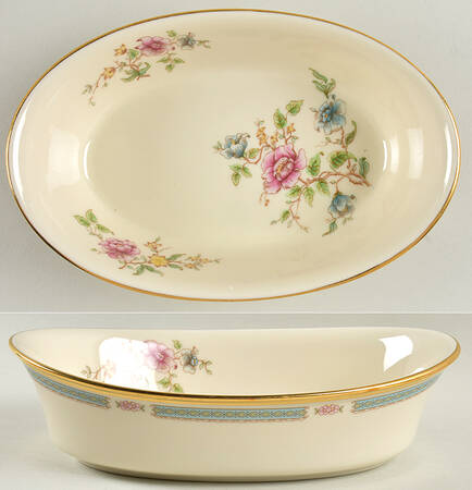 Morning Blossom 8" Oval Vegetable Bowl