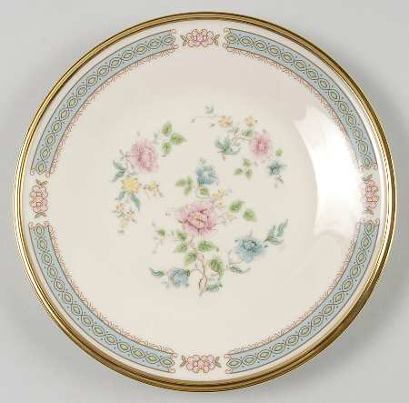 Morning Blossom Dessert Plate/Cream Soup Saucer for Footed Bowl