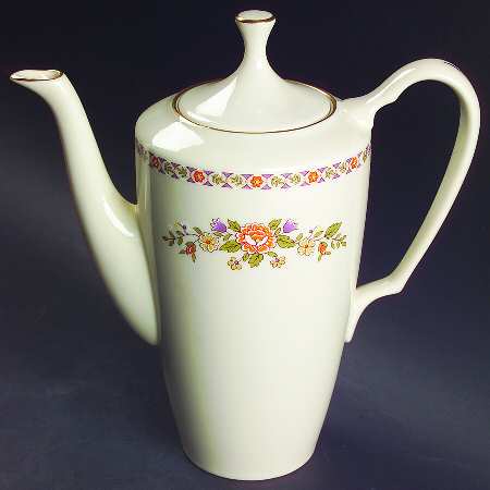 Monticello Orange (Newer) Coffee Pot & Lid