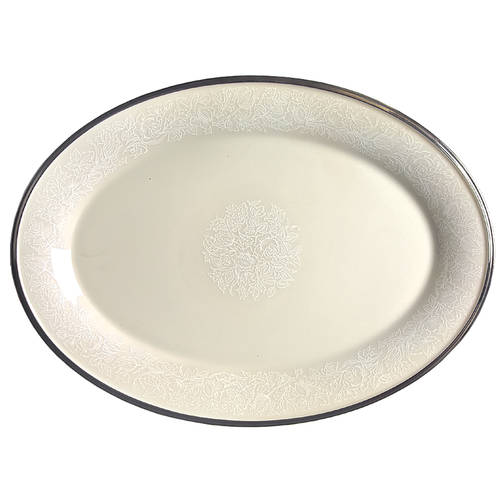 Moonspun 16" Oval Serving Platter