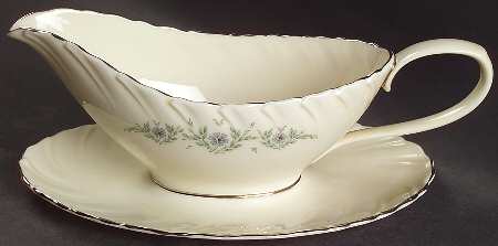 Musette Gravy Boat with Attached Underplate by Lenox