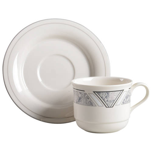 Natural Accent Granite Flat Cup & Saucer Set