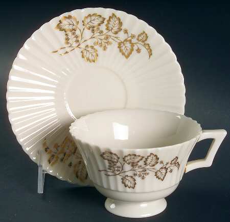 Nocturne Footed Cup & Saucer Set