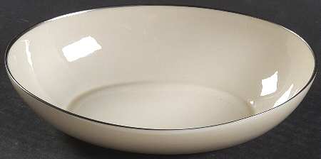Olympia Platinum 8" Oval Vegetable Bowl