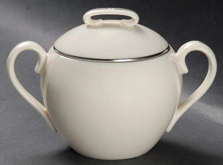 Olympia Platinum Sugar Bowl & Lid