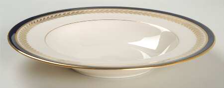 Orleans Cobalt Blue Rim Soup Bowl