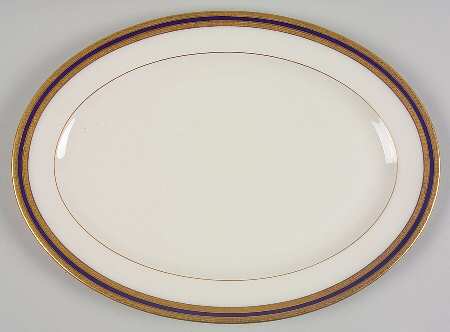 P72 Cobalt Blue 13" Oval Serving Platter