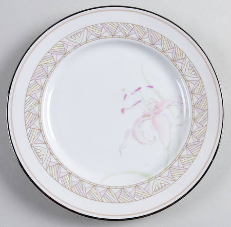 Pink Lily Salad Plate