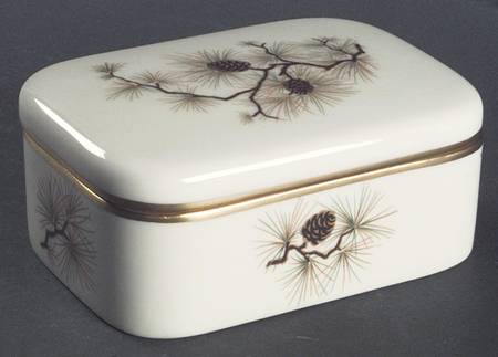 Pine Cigarette Box & Lid