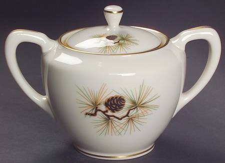Pine Sugar Bowl & Lid