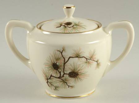 Pine Sugar Bowl & Lid