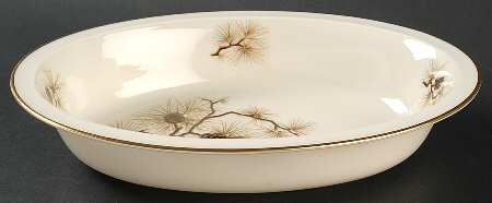 Pine 9" Oval Vegetable Bowl