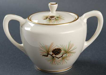 Pine Sugar Bowl & Lid