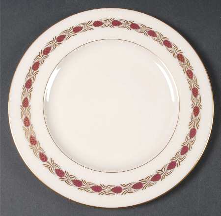 Pinehurst Maroon Luncheon Plate