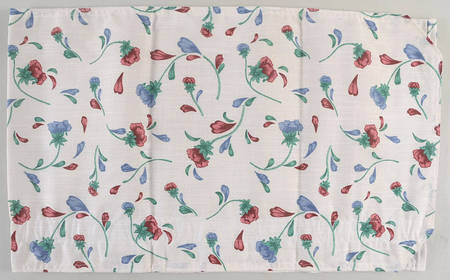 Poppies On Blue 46" x 14" Curtain/Valance
