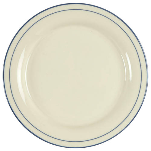Poppies On Blue Bread & Butter Plate