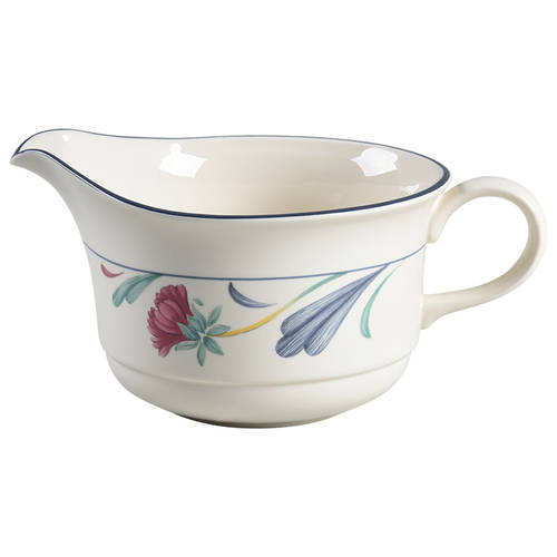 Poppies On Blue Open Sauce Boat