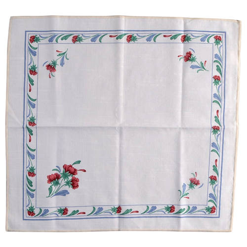 Poppies On Blue Cloth Napkin