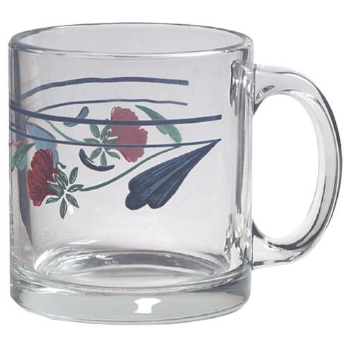 Poppies On Blue Glassware Mug