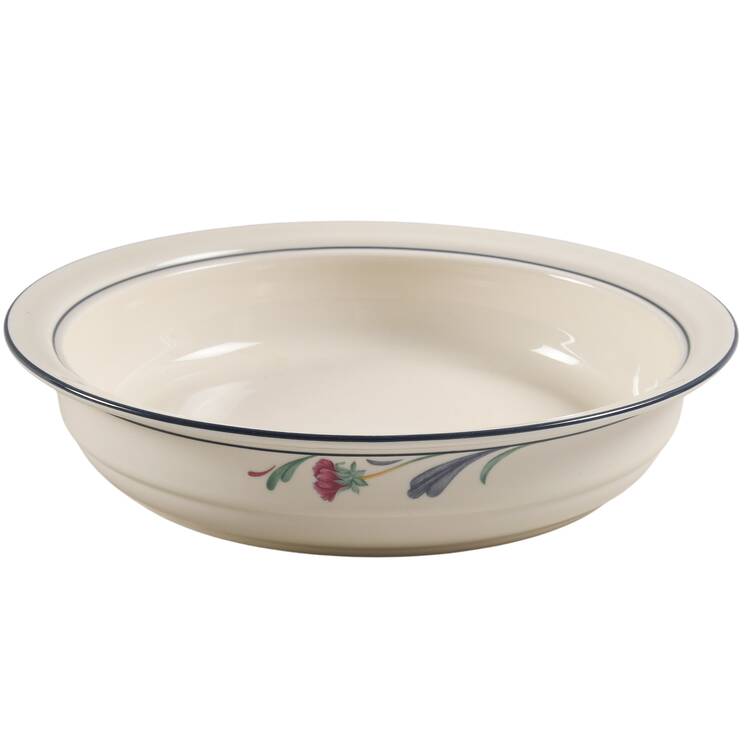 Poppies On Blue 9" Round Vegetable Bowl