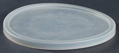 Poppies On Blue Plastic Lid For 7 3/4" Metal Bowl