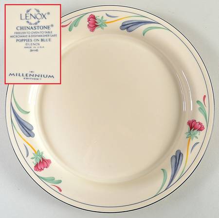 Poppies On Blue Millennium Dinner Plate