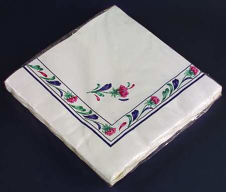Poppies On Blue Package of Paper Dinner Napkins