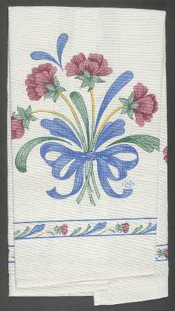 Poppies On Blue Dish Towel-Cloth
