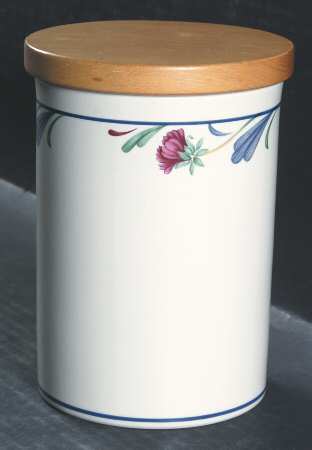 Poppies On Blue Medium Canister & Lid