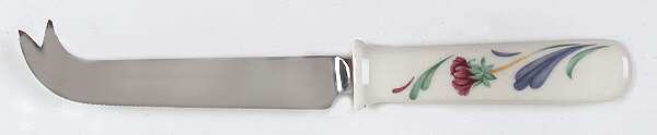 Poppies On Blue Cheese Knife with Stainless Blade