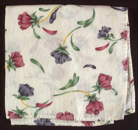 Poppies On Blue Cloth Napkin